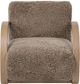 Four Hands Burke Taupe Shearling Accent Chair-2
