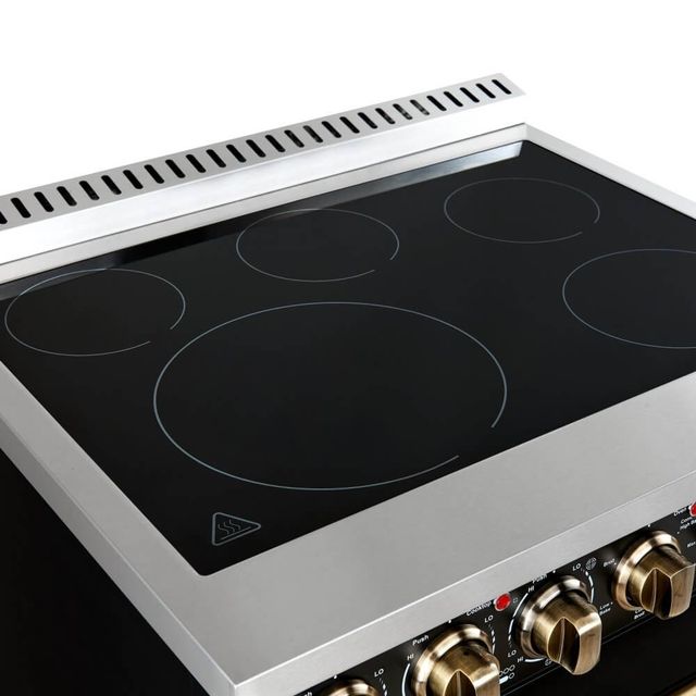 FORNO® Paolo 30" Black Pro Style Electric Range-4