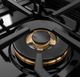 ZLINE Autograph Edition Paramount 30" 4.2 Cu. Ft. Satin Stainless Steel Gas Range with 4 Burner DuoPro™ Cooktop, Convection Gas Oven, White Matte Door and Champagne Bronze Accents-3