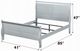 ACME Furniture Louis Philippe Platinum Twin Sleigh Bed-3