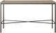Elements International Timesch Natural Sofa Table with Black Base-1
