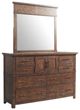 Elements International Jax 4-Piece Cherry Queen Storage Panel Bedroom Set-2