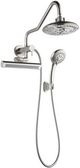 Forno Acqua AcquaFALL Mini Brushed Nickel 8" Retrofit Shower System-0