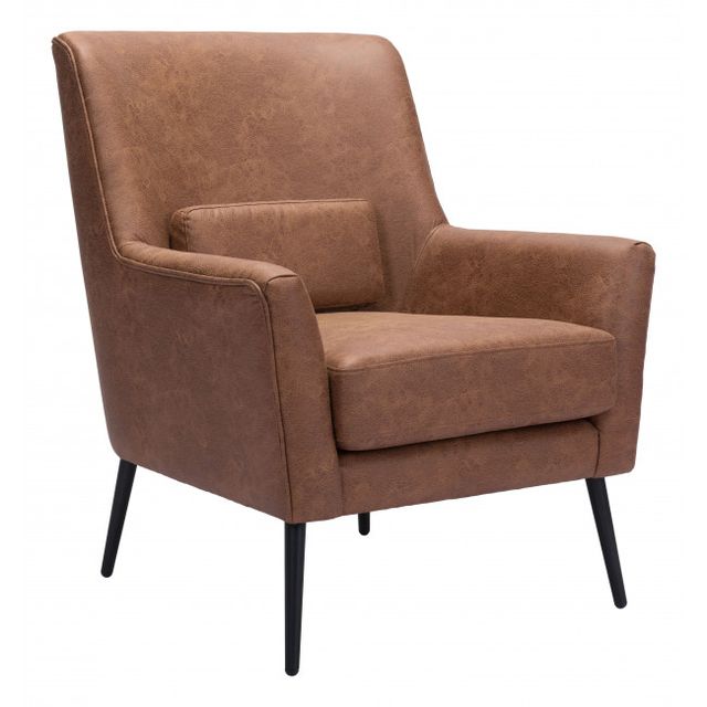 Zuo® Modern Ontario Vintage Brown Accent Chair-0