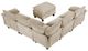 Homelegance® Dublin 6-Piece Taupe Modular Sectional with Ottoman-3