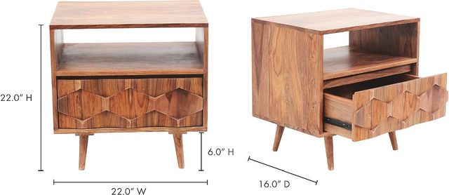 Moe's Home Collection O2 Natural Nightstand-2