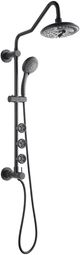 Forno Acqua AcquaSPA Matte Black 8" Retrofit Shower System-0