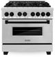 ZLINE Autograph Edition 36" Stainless Steel Pro Style Dual Fuel Range-0