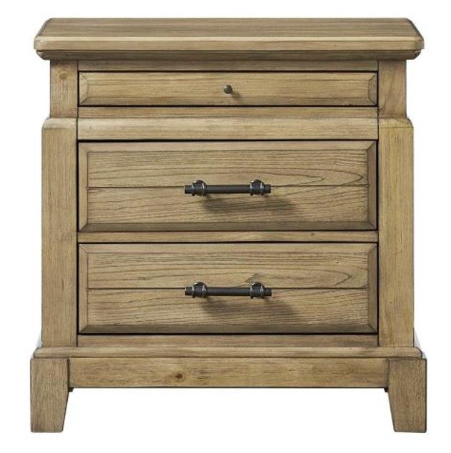 Bernards Bellamy Lane Caramel 2-Drawer Nightstand-1