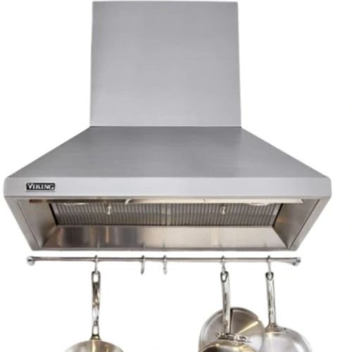 Viking® 3 Series 30” Blush Chimney Wall Hood with Standard Ventilator-1