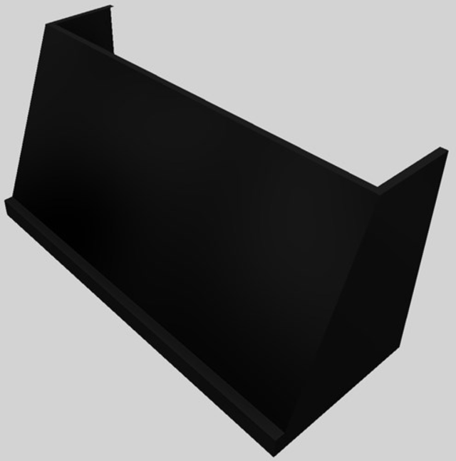 Vent-A-Hood® 60" Wall Mounted Range Hood-Black-1