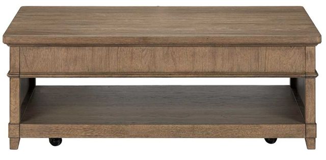 Liberty Furniture Artisan Home Sienna Stone Rectangular Cocktail Table-4