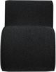 Coaster® Ronea Boucle Charcoal Upholstered Armless Curved Accent Chair-1
