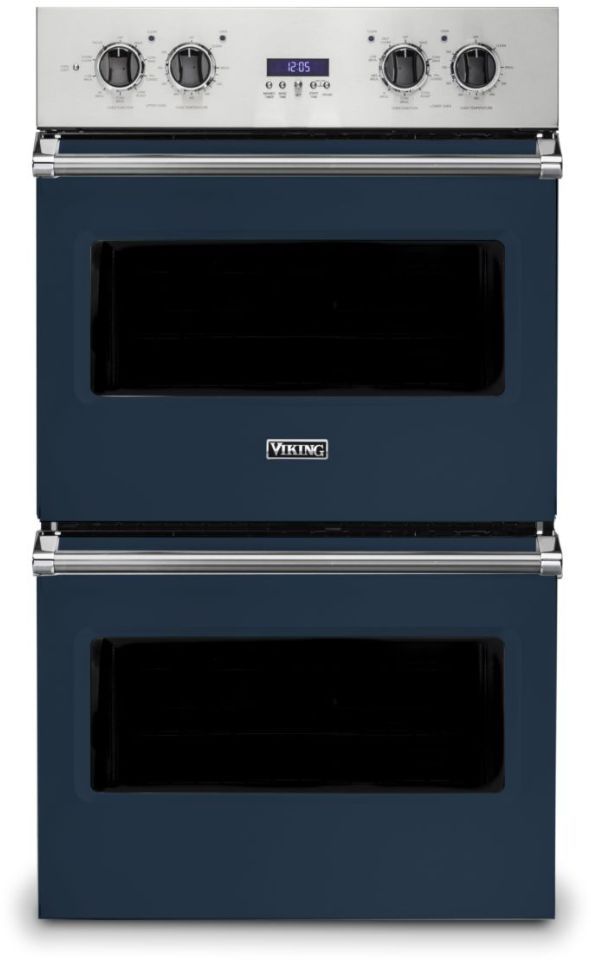 Viking® 5 Series 30" Slate Blue Professional Built In Double Electric Select Wall Oven-0