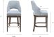 Olliix by Madison Park Blue Jillian Counter Stool with Swivel Seat-2
