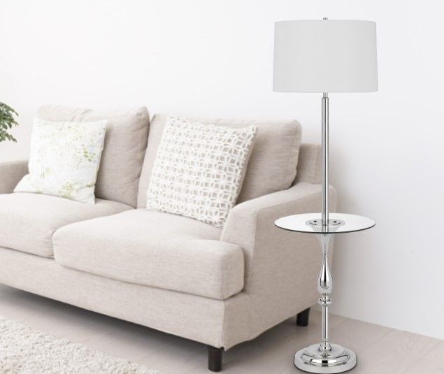 Cal® Lighting & Accessories Sturgis Chrome Floor Lamp-2