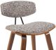 Armen Living Fox 3-Piece Speckled Brown/Walnut Counter Stool Set-5