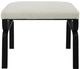 Uttermost® Diverge Black/White Small Bench-4