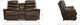 La-Z-Boy® Liam Espresso Leather Manual Wall Reclining Loveseat with Console-4