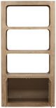 Dovetail Furniture Leandra Weathered Natural Bookcase-2