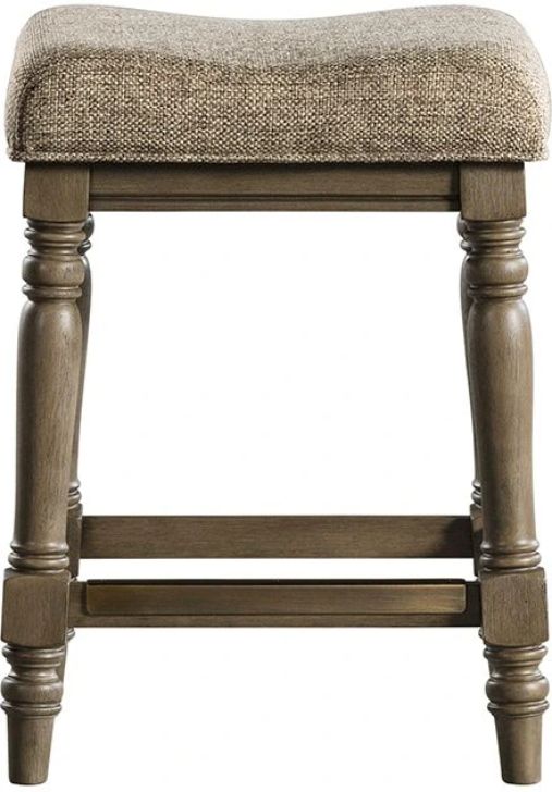 Intercon Balboa Park Brown/Roasted Oak Backless Stool-2