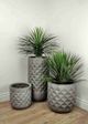 Le Present Pyramid Concrete Grey 30" Planter-5