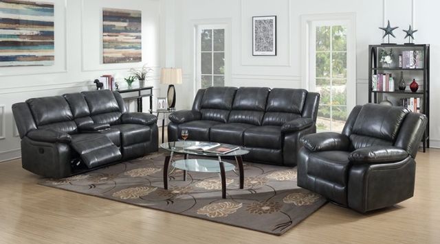Emerald Home Navaro Gray Swivel Glider Recliner-3