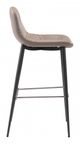 Zuo® Tangiers Taupe Set of 2 Bar Chairs-2