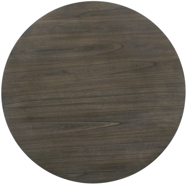 New Classic® Home Furnishings Maisie Brown Round Dining Table with White Base-3