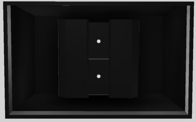 Vent-A-Hood® Designer Series 48" Black Island Range Hood-1