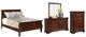 Signature Design by Ashley® Alisdair 4-Piece Dark Brown Full Sleigh Bed Set-0