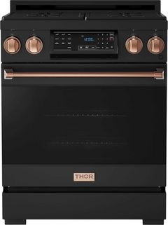 Thor Kitchen® Gordon Ramsay Series 30" Matte Black Freestanding Gas Range
