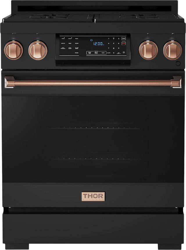 Thor Kitchen® Gordon Ramsay Series 30" Matte Black Pro Style Gas Range-0