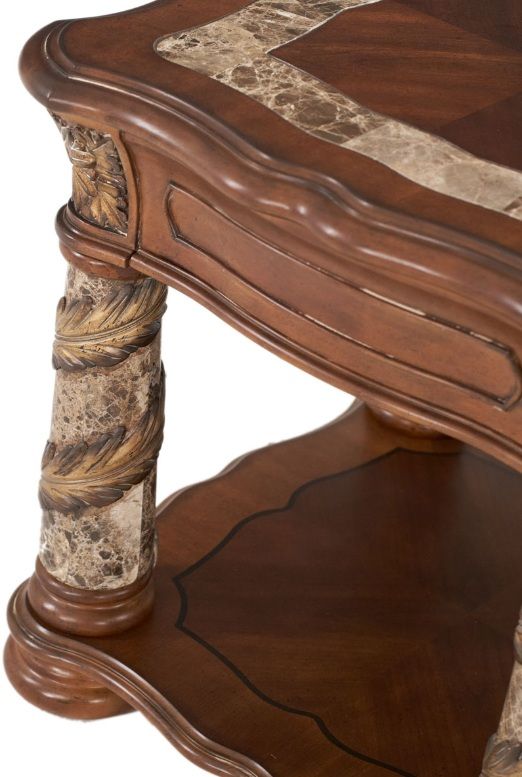 Michael Amini® Villa Valencia Classic Chestnut End Table-3