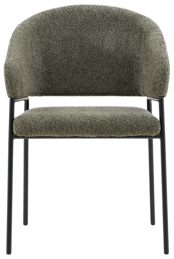 Dovetail Furniture Cathey 2-Piece Black/Olive Dining Chair Set-1