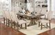 Furniture of America® Julia 7-Piece Beige/Light Oak Dining Set-0