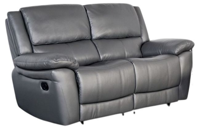Furniture of America® Glarus Dark Gray Reclining Loveseat-0