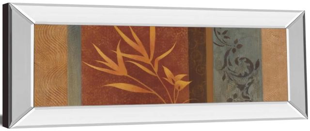 Classy Art Leaf Silhouette I by Jordan Grey Mirror Framed Wall Art-1