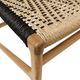Dovetail Furniture Lumen Black/Natural Rattan/Teak Outdoor Dining Chair-4