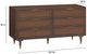TOV Furniture Sierra Dark Brown 60" 6-Drawer Dresser-2