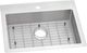 Elkay Crosstown® 2-Piece Polished Satin 25" x 22" x 6" 1-Hole Single Bowl Dual Mount ADA Sink Set-0