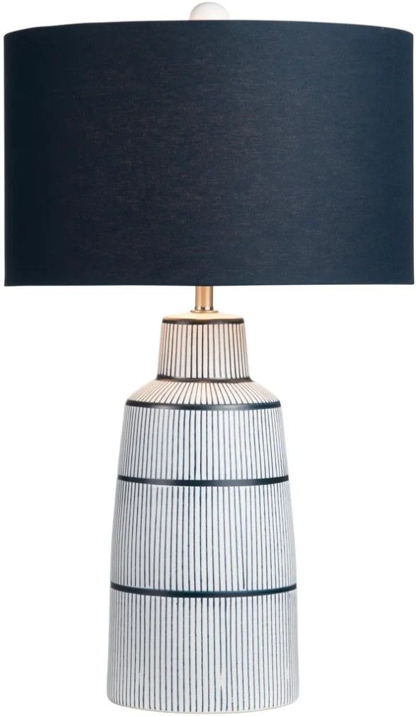 Crestview Collection Thorne Navy-White Table Lamp-2