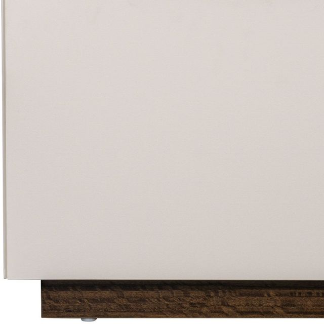 Michael Amini® Pavira Espresso/White Queen Panel Bed with LED Lights-4