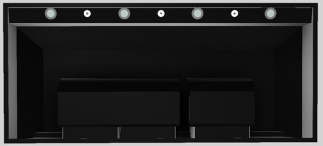 Vent-A-Hood® Designer Series 54" Black Wall Mounted Range Hood-1