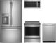 GE Profile™ 4 Piece Stainless Steel Induction Kitchen Package-0