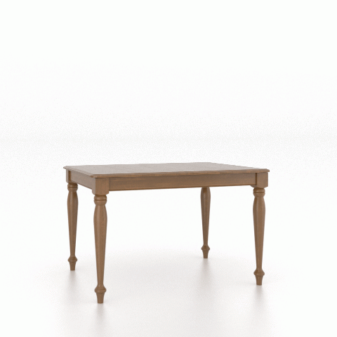 Canadel Customizable Gourmet 48" VA Turnip Foot Dining Table -1