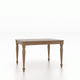 Canadel Customizable Gourmet 48" VA Turnip Foot Dining Table -1