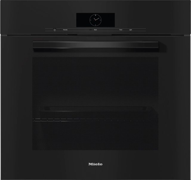 Miele 30" Obsidian Black Single Electric Wall Oven -0