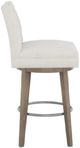 Fairfield® Customizable Entree Dining Pull Short Button Back Swivel Bar Stool-2