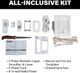 Sanus® White In-Wall Cable Management Kit-3
